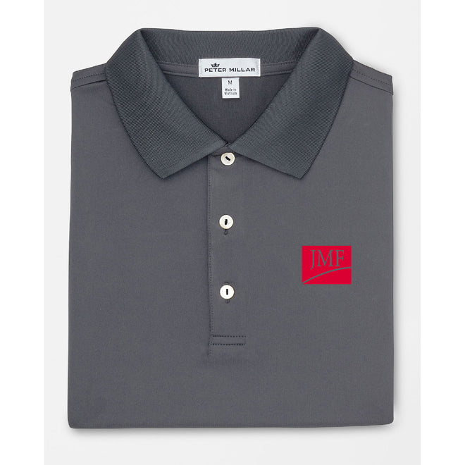 Peter Millar Men's Solid Stretch Jersey Self Collar Polo