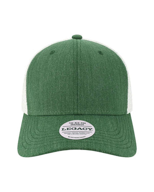 Melange Dark Green/White