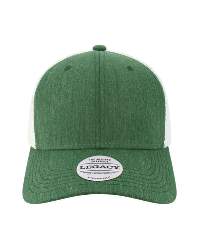 Melange Dark Green/White