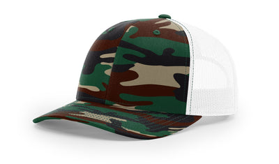 Green Camo/White