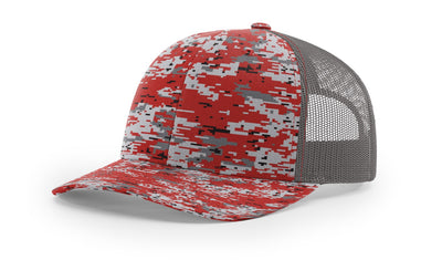 Red Digital Camo/Charcoal