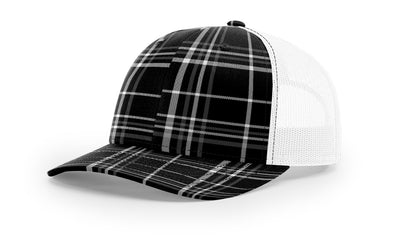 Plaid Black/Charcoal/White